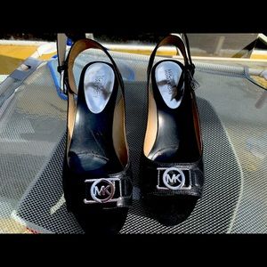 Michael Kors (MK) Wedge Heels w/silver studs